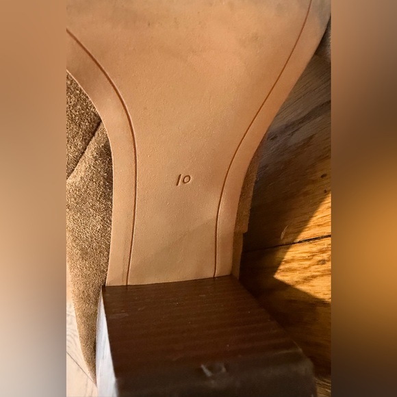Sam Edelman Blake Brown Suede Ankle Boots Block Heel Size 10 - Picture 10 of 10